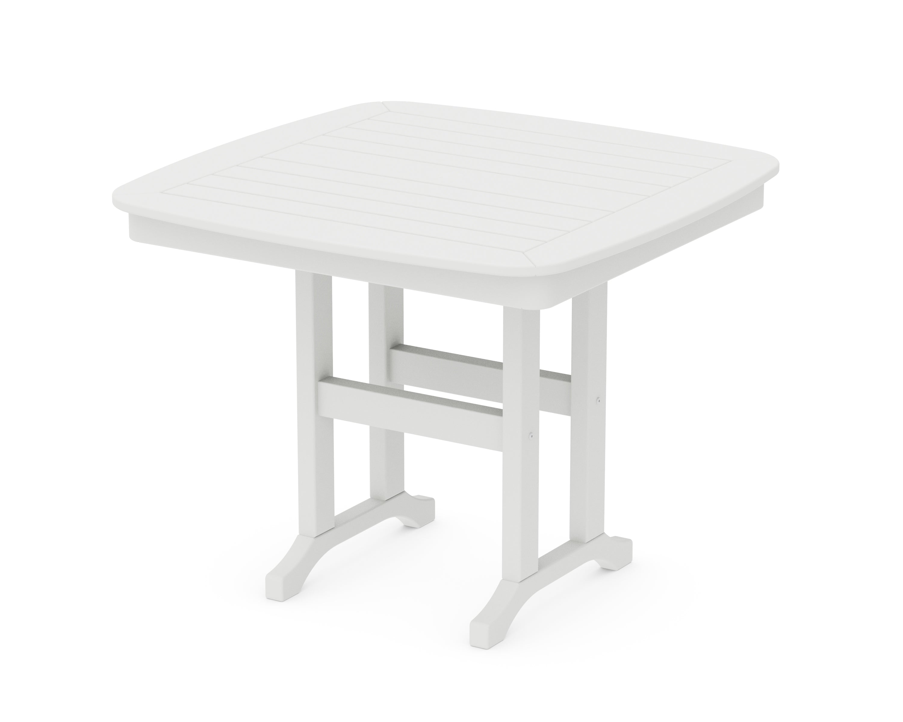 POLYWOOD® Nautical 37" Dining Table in White