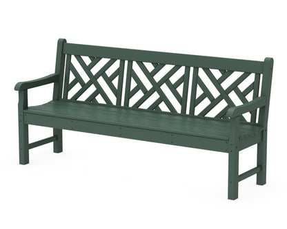POLYWOOD® Rockford 72" Chippendale Bench in Green