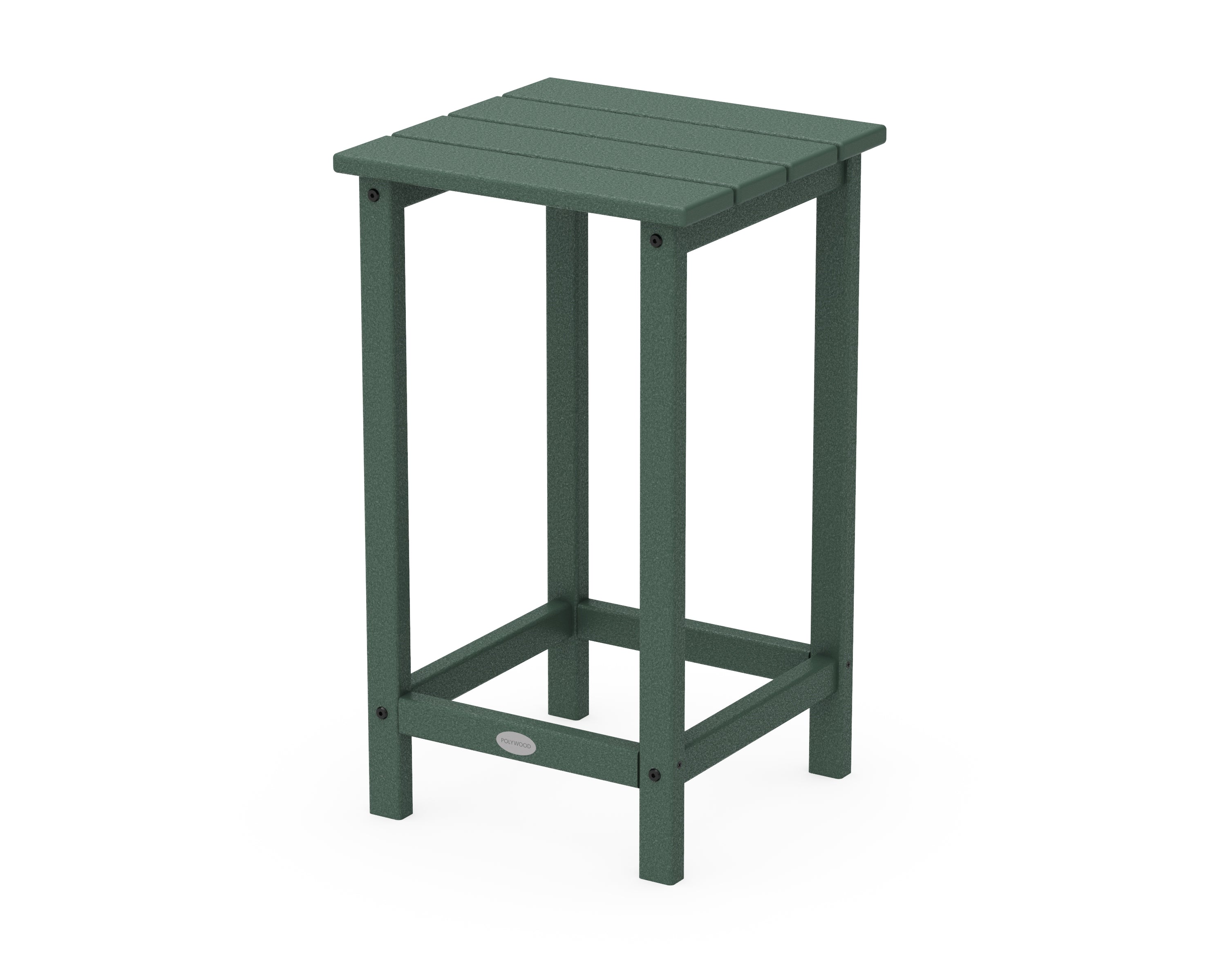 POLYWOOD® Long Island 26" Counter Side Table in Green