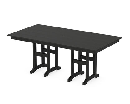 POLYWOOD® Farmhouse 37" x 72" Dining Table in Black