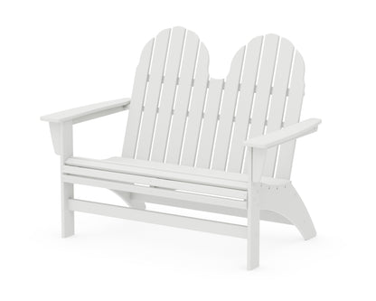 POLYWOOD® Vineyard 48" Adirondack Bench in White