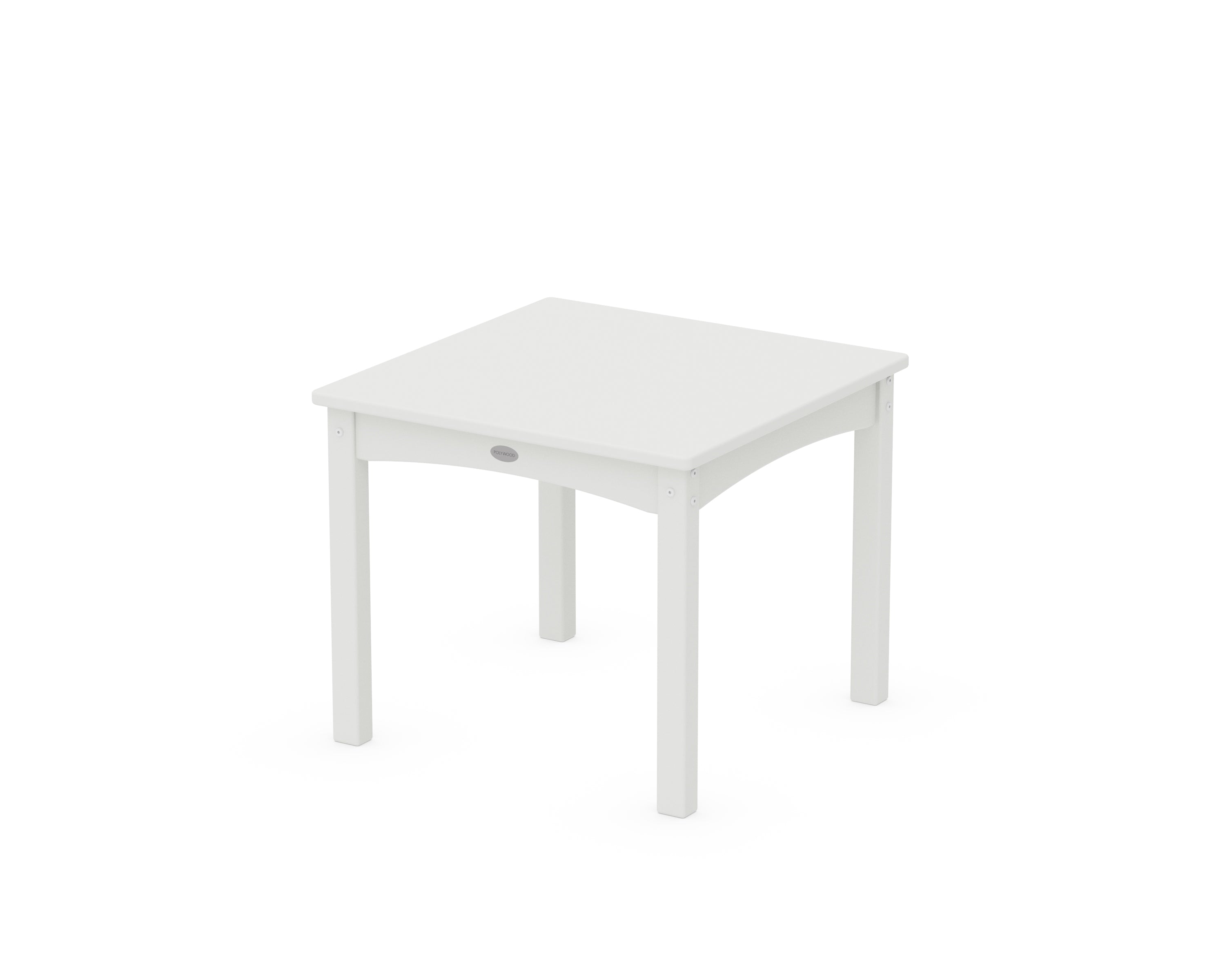 POLYWOOD® Toddler 24" Dining Table in White