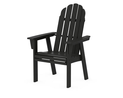 POLYWOOD® Vineyard Curveback Adirondack Dining Chair in Black