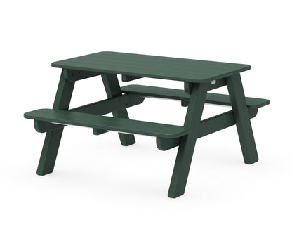 POLYWOOD® Kids Outdoor Picnic Table in Green
