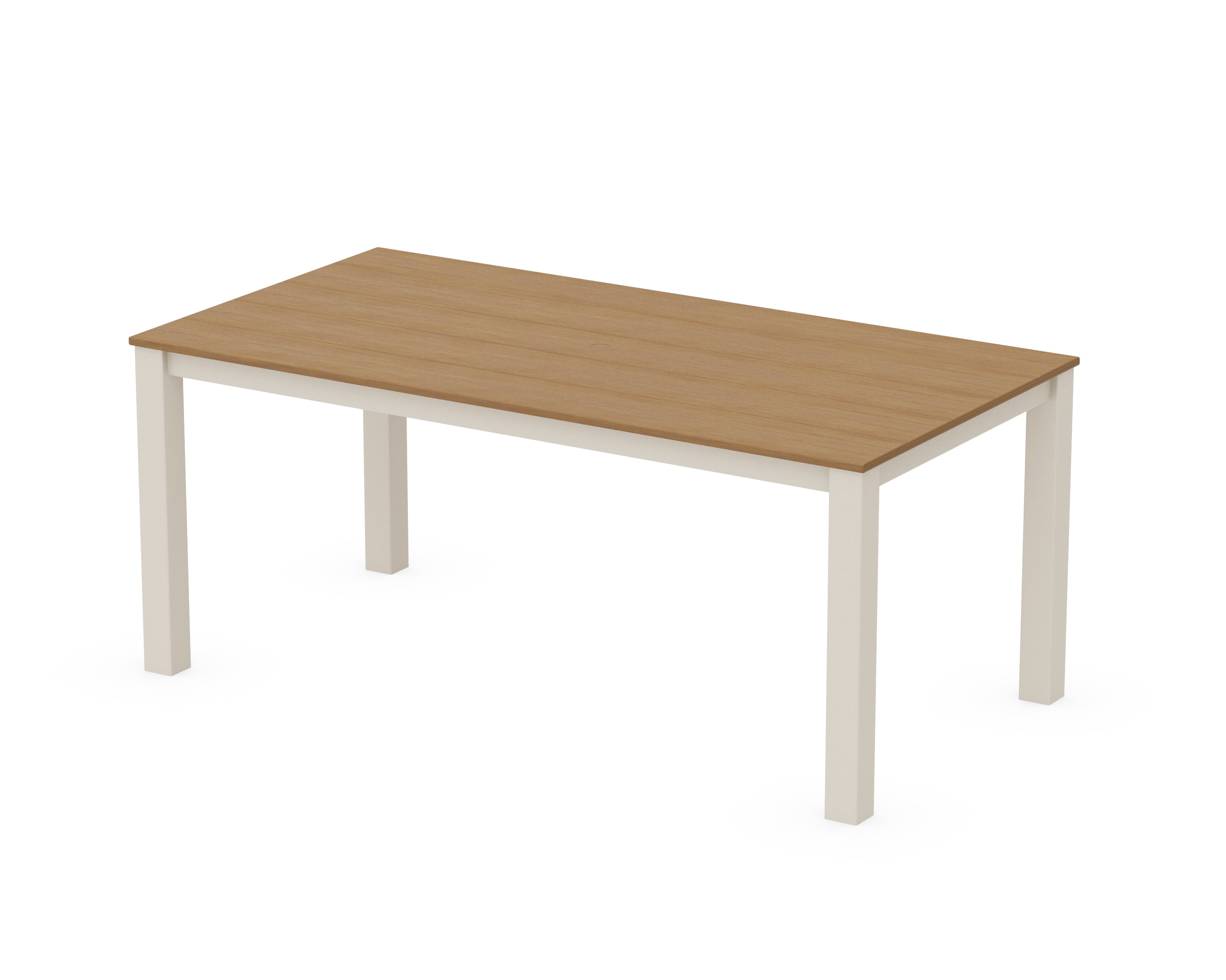 POLYWOOD® Parsons 38" X 72" Dining Table in Sand / Natural