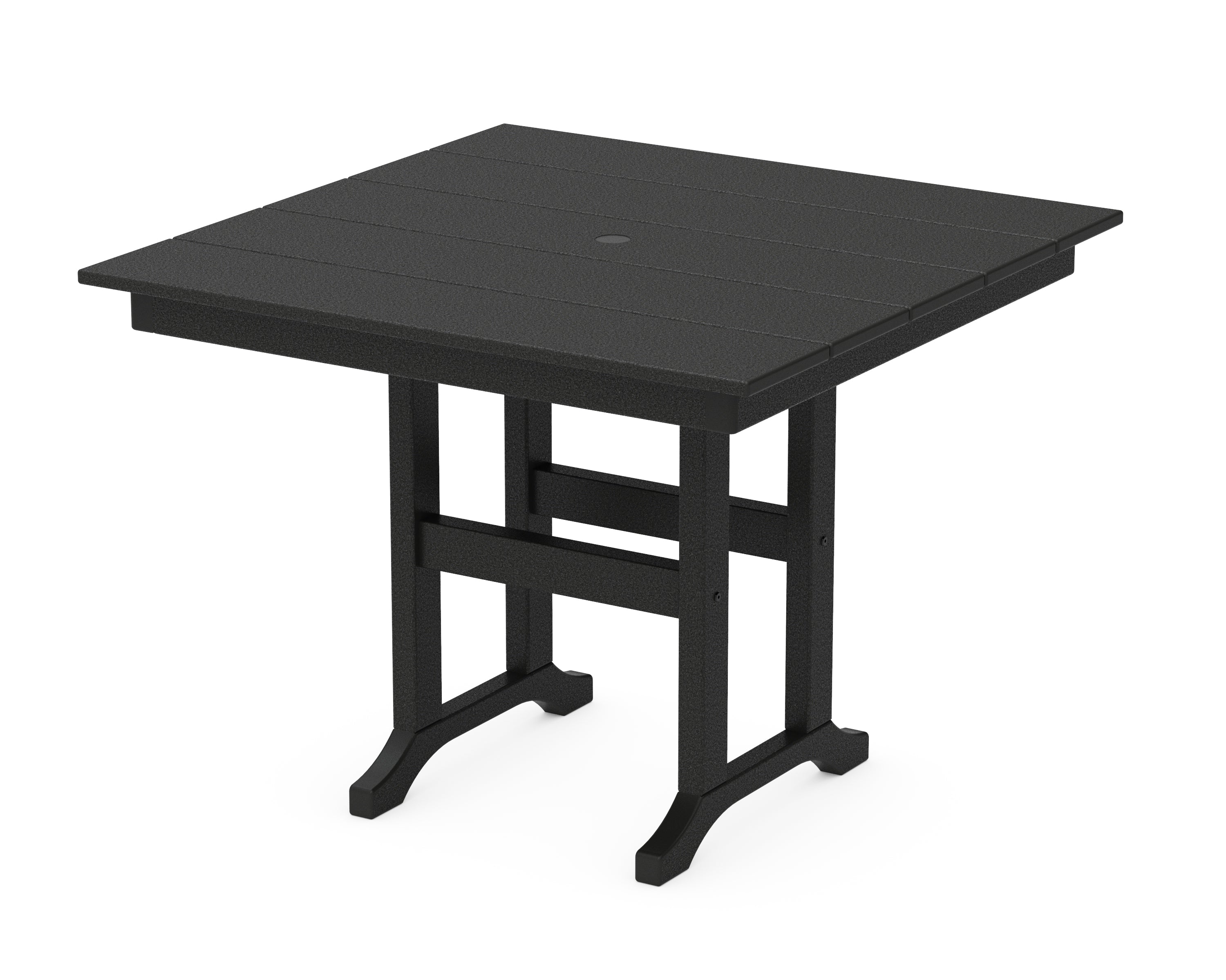 POLYWOOD® Farmhouse 37" Dining Table in Black