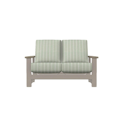 Leeward Hidden Motion Loveseat w/ Polymer Arms