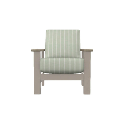 Leeward Stationary Arm Chair w/ Polymer Arms
