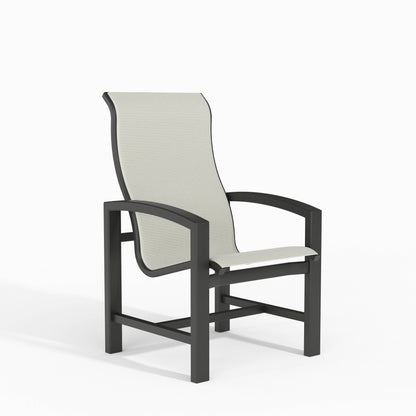 Lakeside Padded Sling High Back Dining Chair