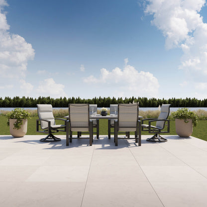 Lakeside Padded Sling High Back Dining Chair