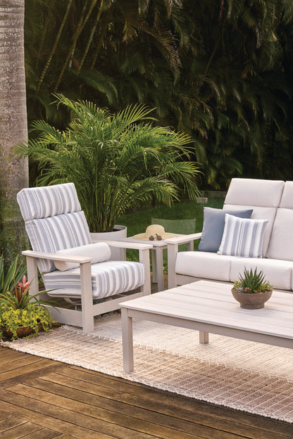 Leeward Stationary Arm Chair w/ Polymer Arms