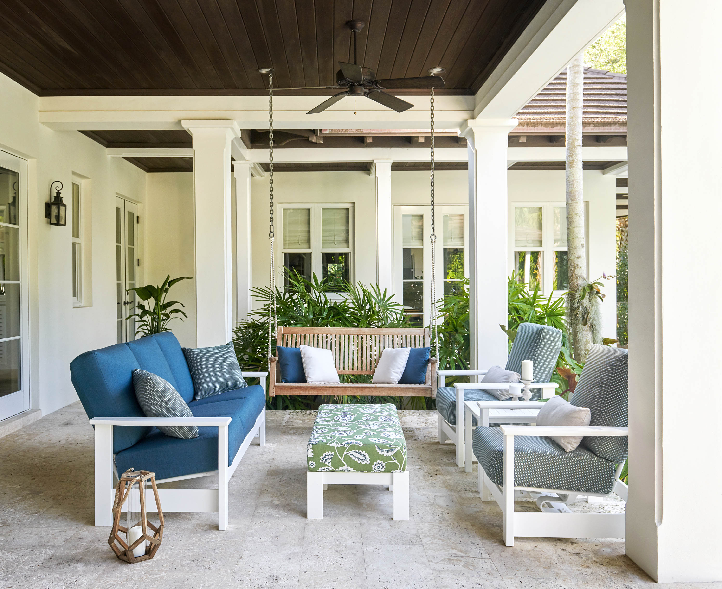 Leeward Hidden Motion Loveseat w/ Polymer Arms