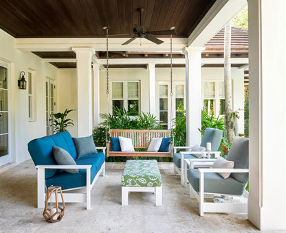 Leeward Hidden Motion Loveseat w/ Polymer Arms