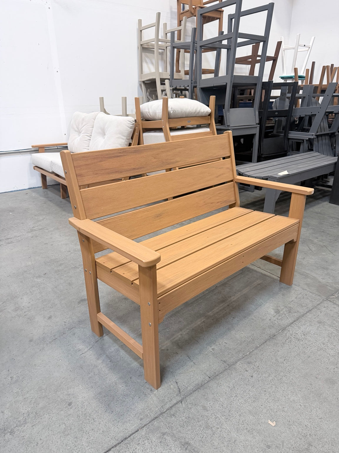 Polywood Lakeside 48" Bench in Teak