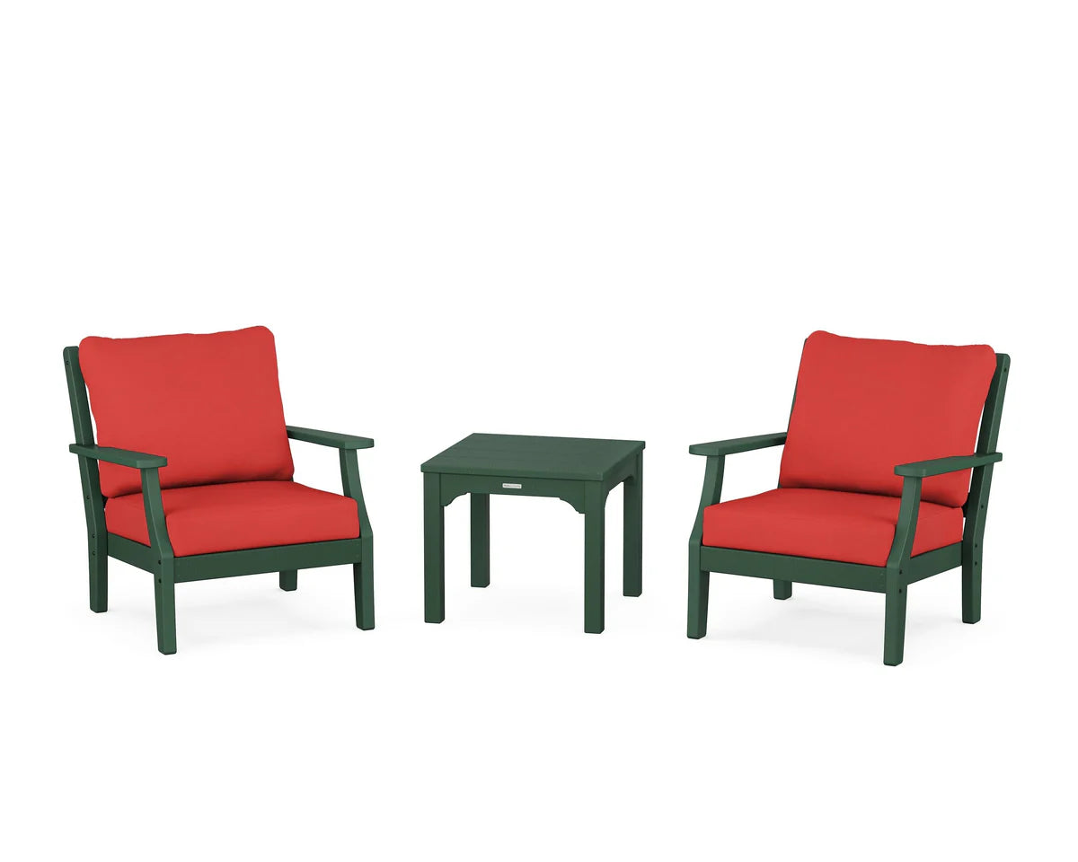 Chinoiserie 3-Piece Deep Seating Set