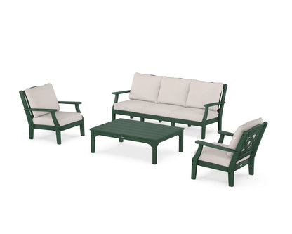 Chinoiserie 4-Piece Deep Seating Set with Sofa