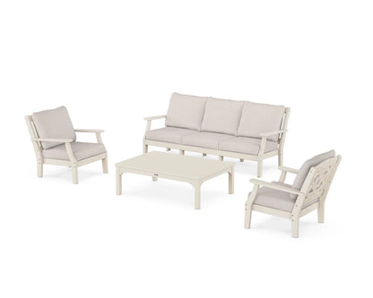 Chinoiserie 4-Piece Deep Seating Set with Sofa