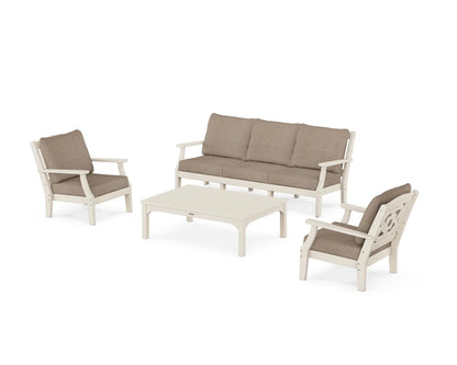 Chinoiserie 4-Piece Deep Seating Set with Sofa