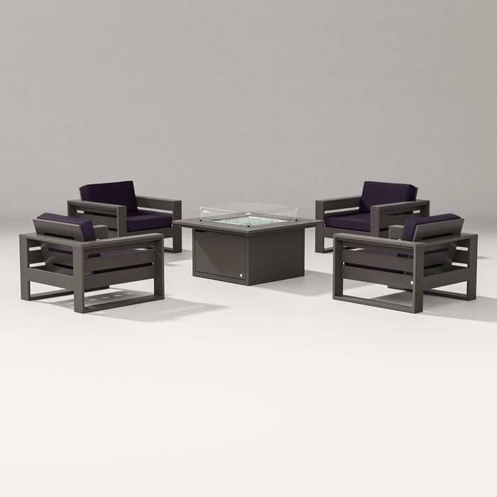 Latitude 5-piece Lounge Fire Table Set