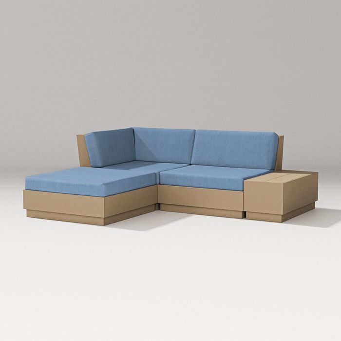 Elevate Loveseat Sectional With Chaise