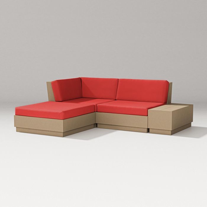 Elevate Loveseat Sectional With Chaise