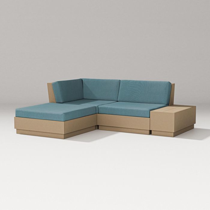 Elevate Loveseat Sectional With Chaise