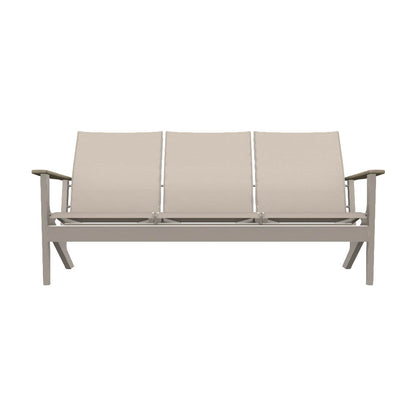 Wexler Chat Height Three-Seat Sofa w/ Polymer Arms