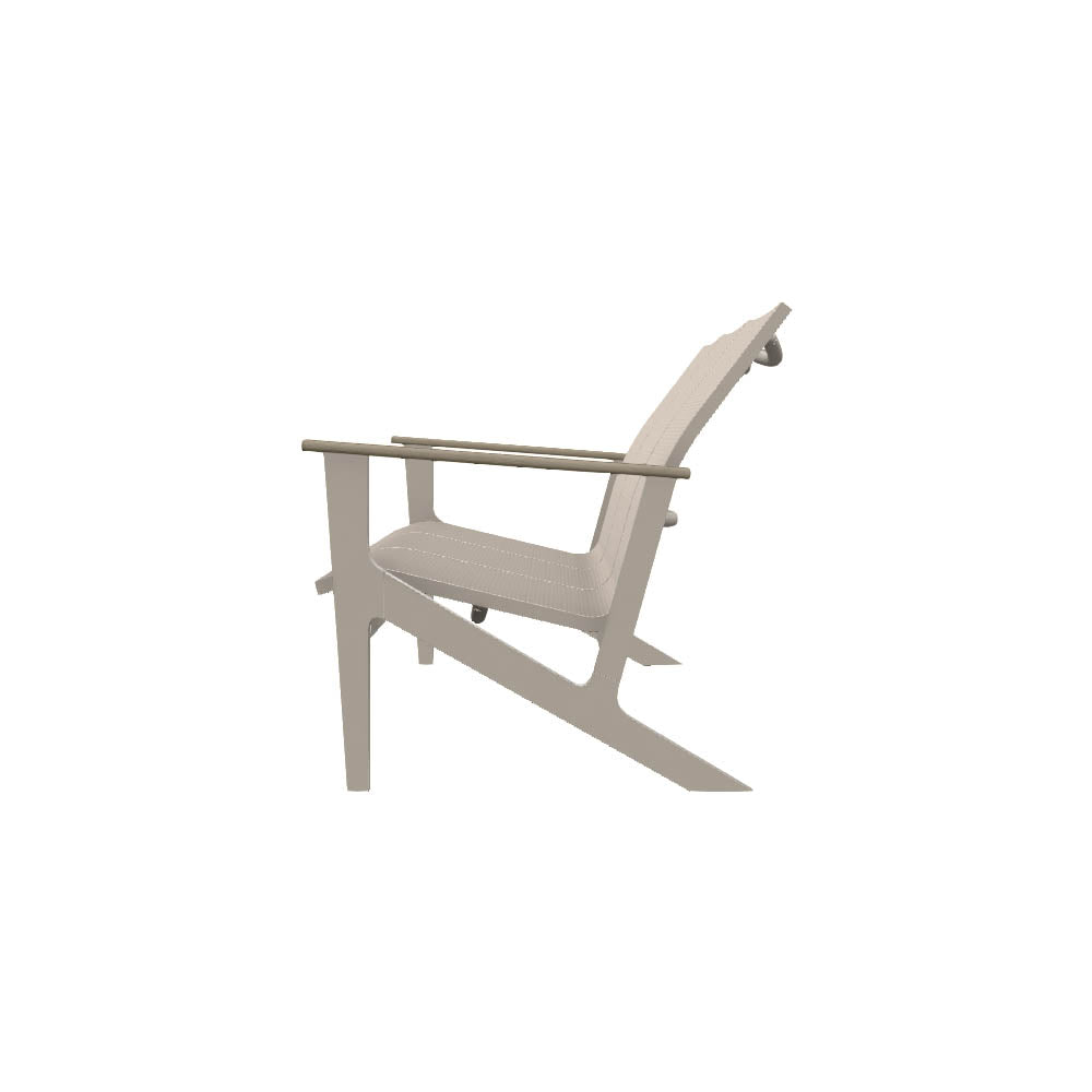 Wexler Chat Height Three-Seat Sofa w/ Polymer Arms