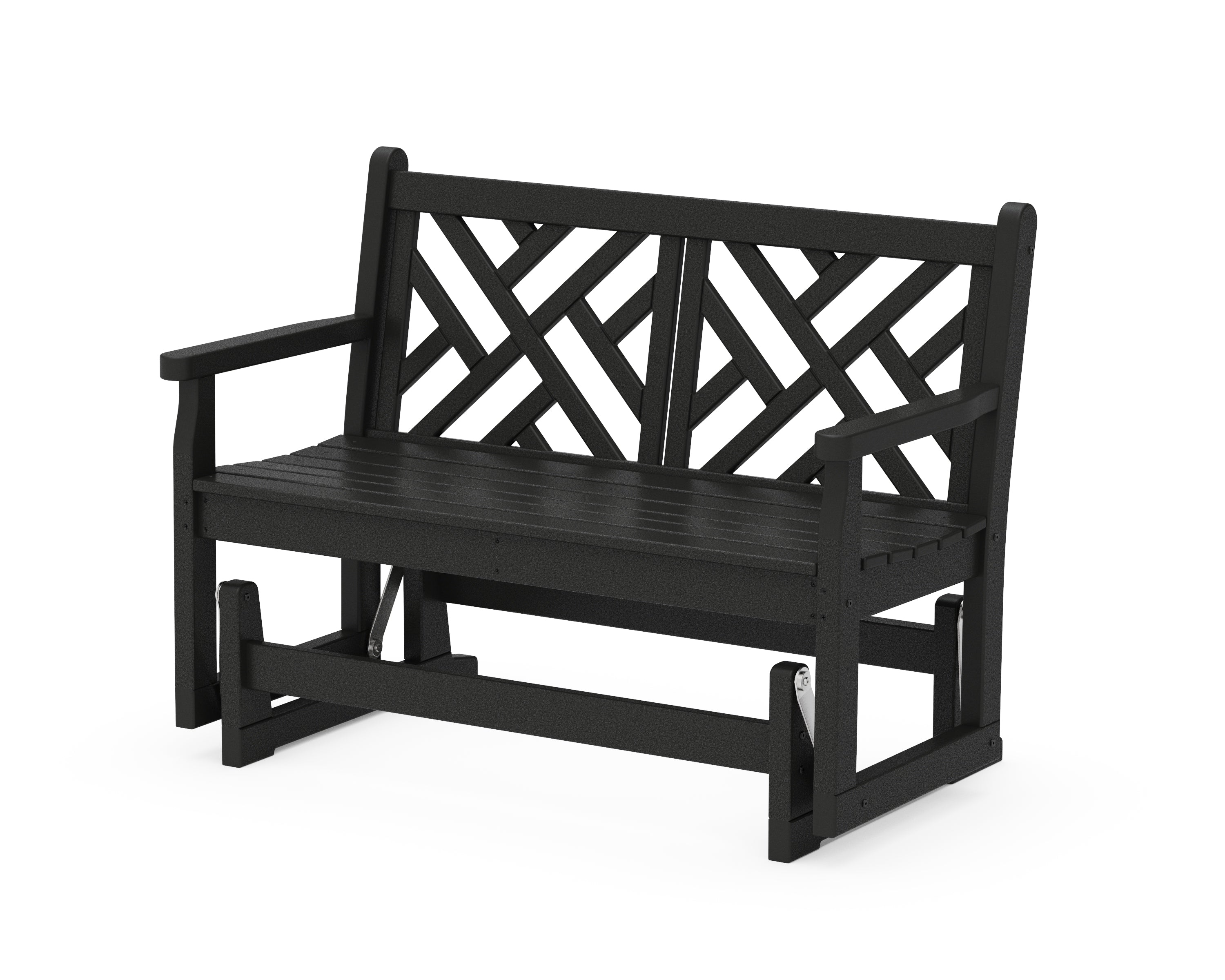 POLYWOOD® Chippendale 48" Glider in Black