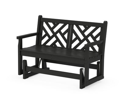 POLYWOOD® Chippendale 48" Glider in Black
