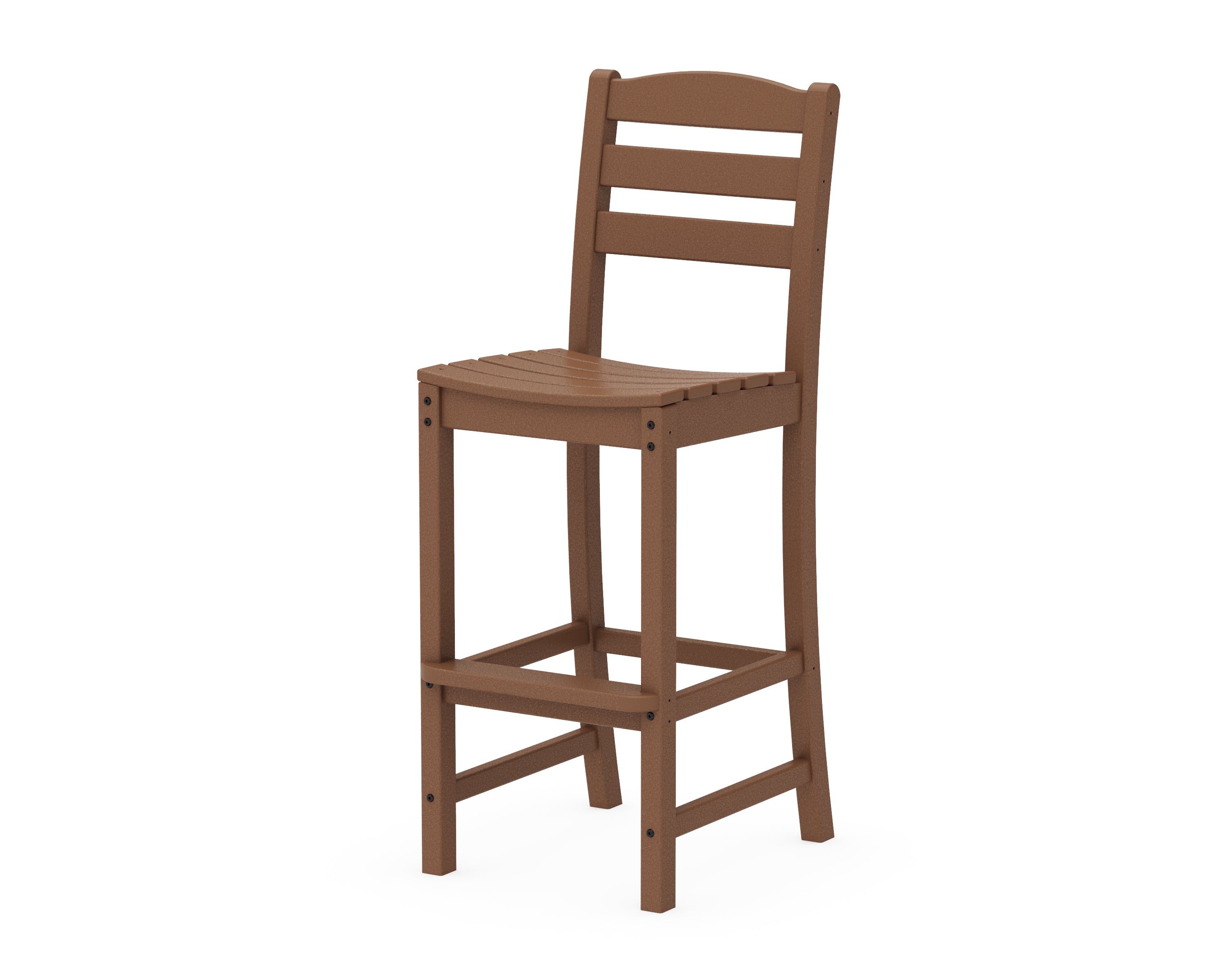 POLYWOOD® La Casa Café Bar Side Chair in Teak