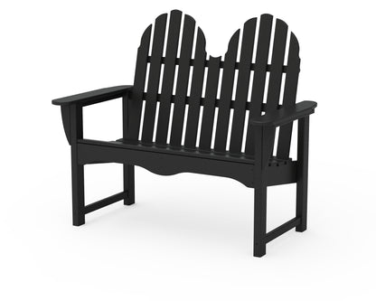 POLYWOOD® Classic Adirondack 48" Bench in Black