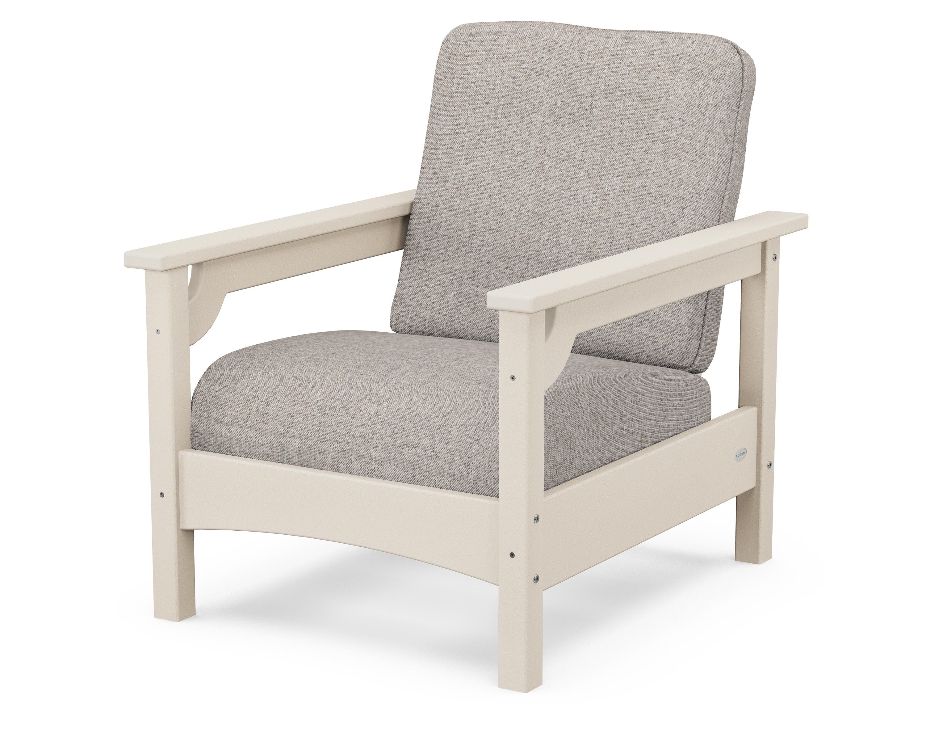 POLYWOOD® Club Chair in Sand / Weathered Tweed