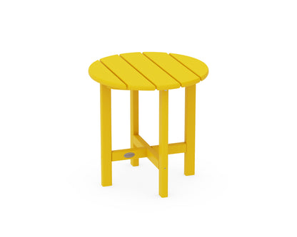 POLYWOOD® Round 18" Side Table in Lemon