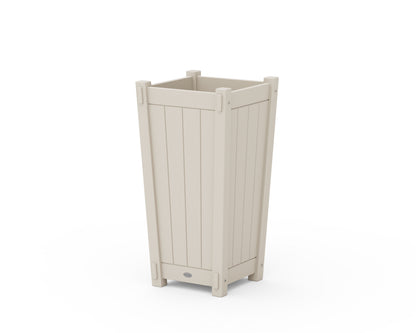 POLYWOOD® Vineyard Tapered Square Planter Box in Sand
