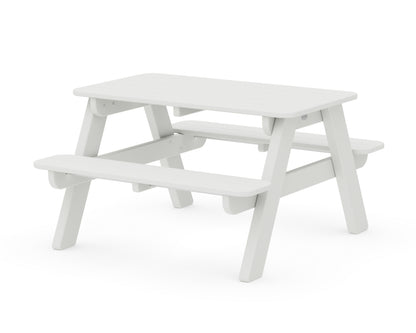 POLYWOOD® Kids Outdoor Picnic Table in White