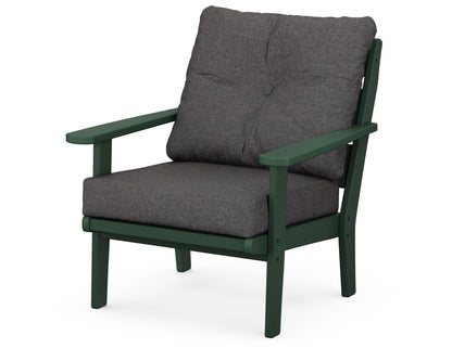 POLYWOOD® Lakeside Deep Seating Chair in Green / Ash Charcoal