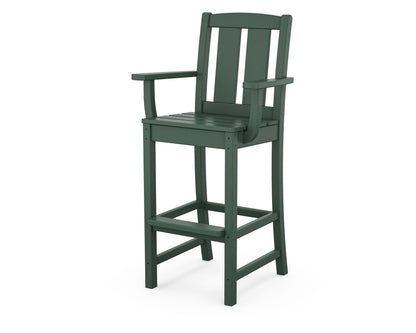 POLYWOOD® Mission Bar Arm Chair in Green