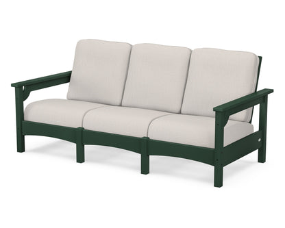POLYWOOD® Club Sofa in Green / Cast Ash