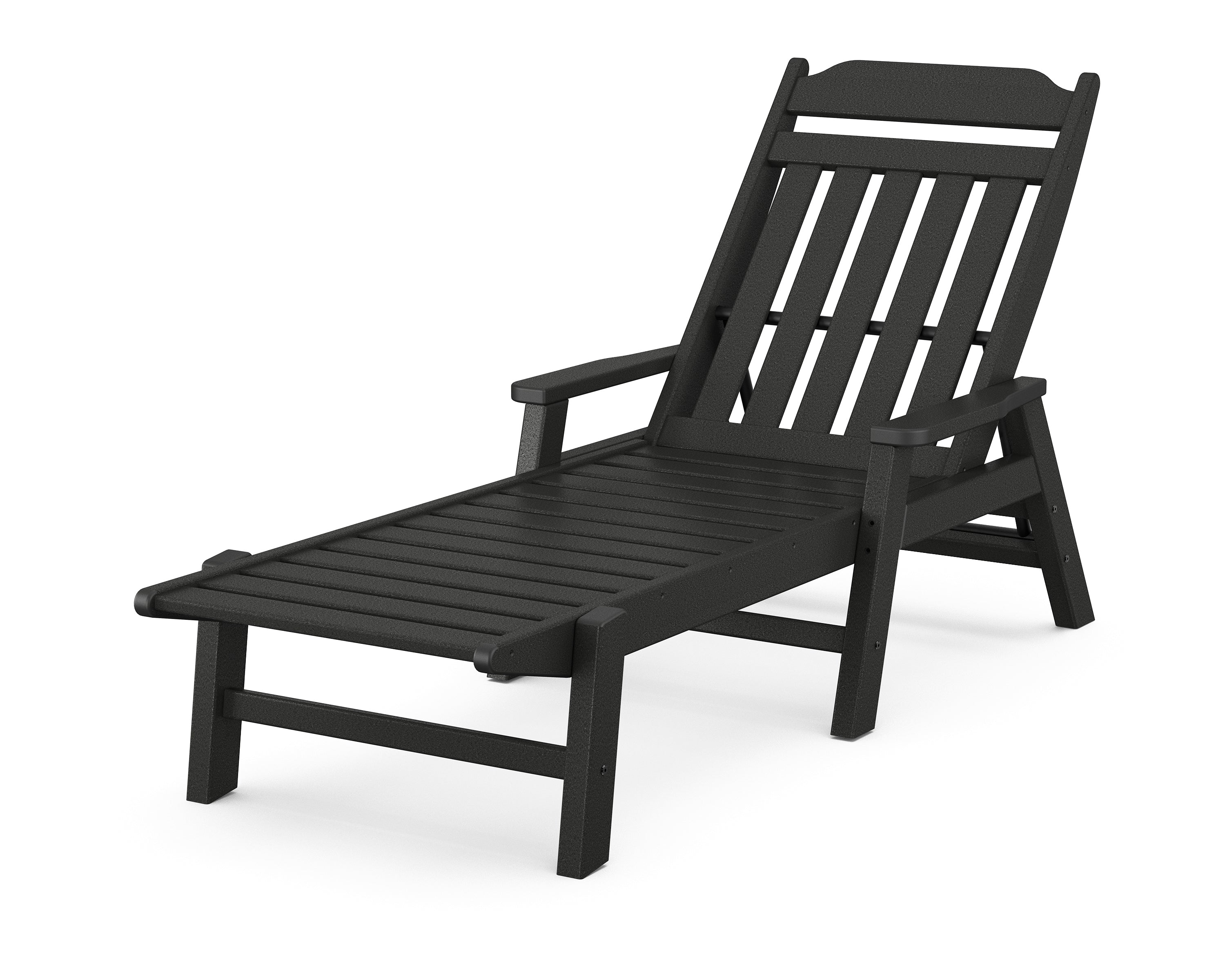 Country Living Cottage Chaise with Arms in Black