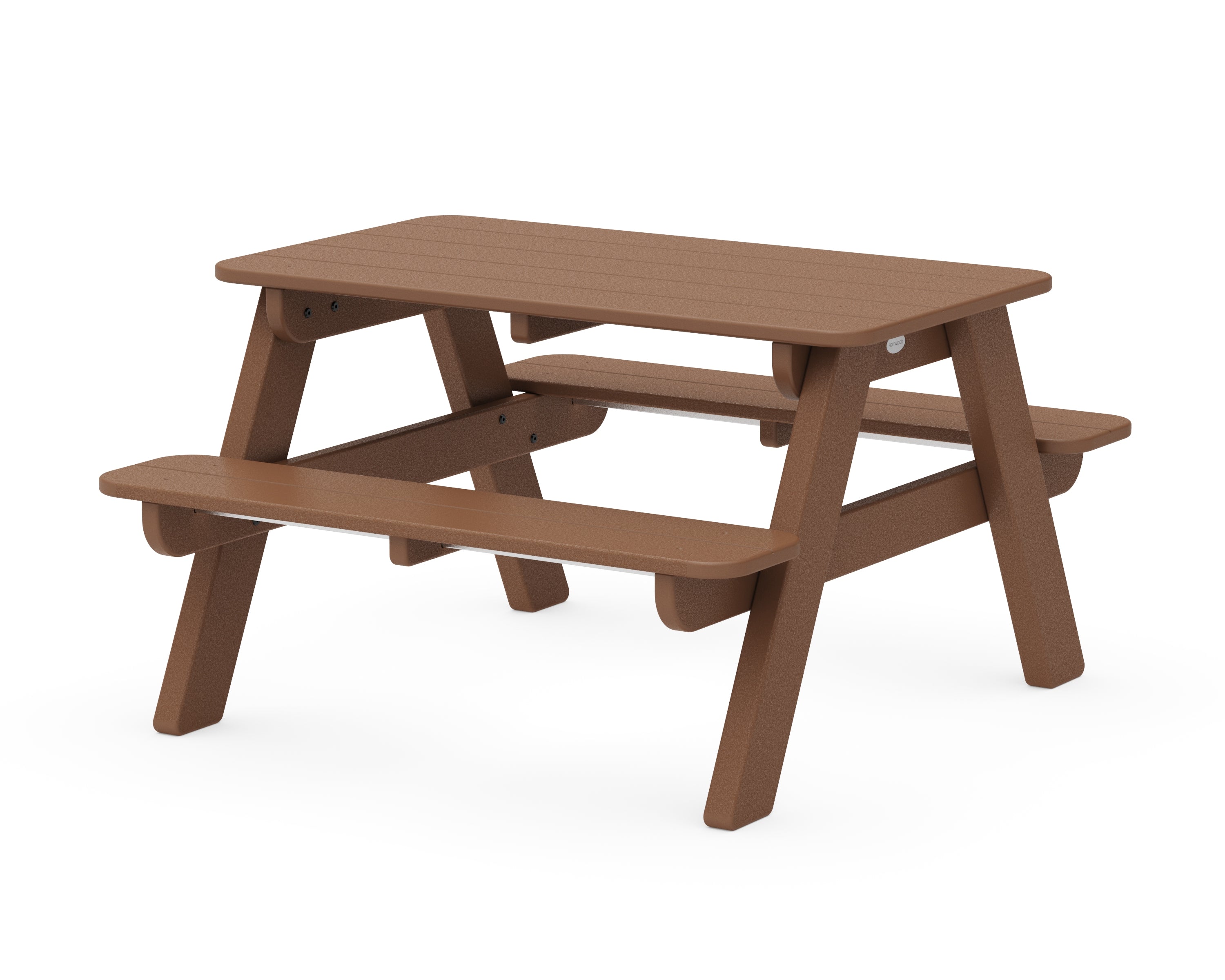POLYWOOD® Kids Outdoor Picnic Table in Teak