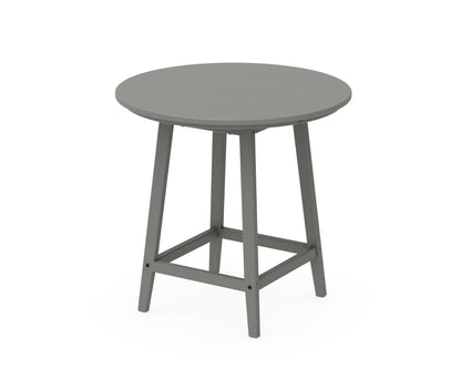 POLYWOOD® Studio 30" Round Bistro Table in Slate Grey