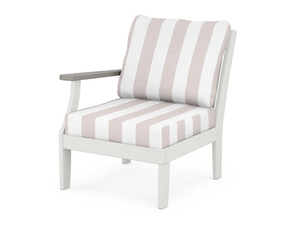 Braxton Modular Left Arm Chair - White