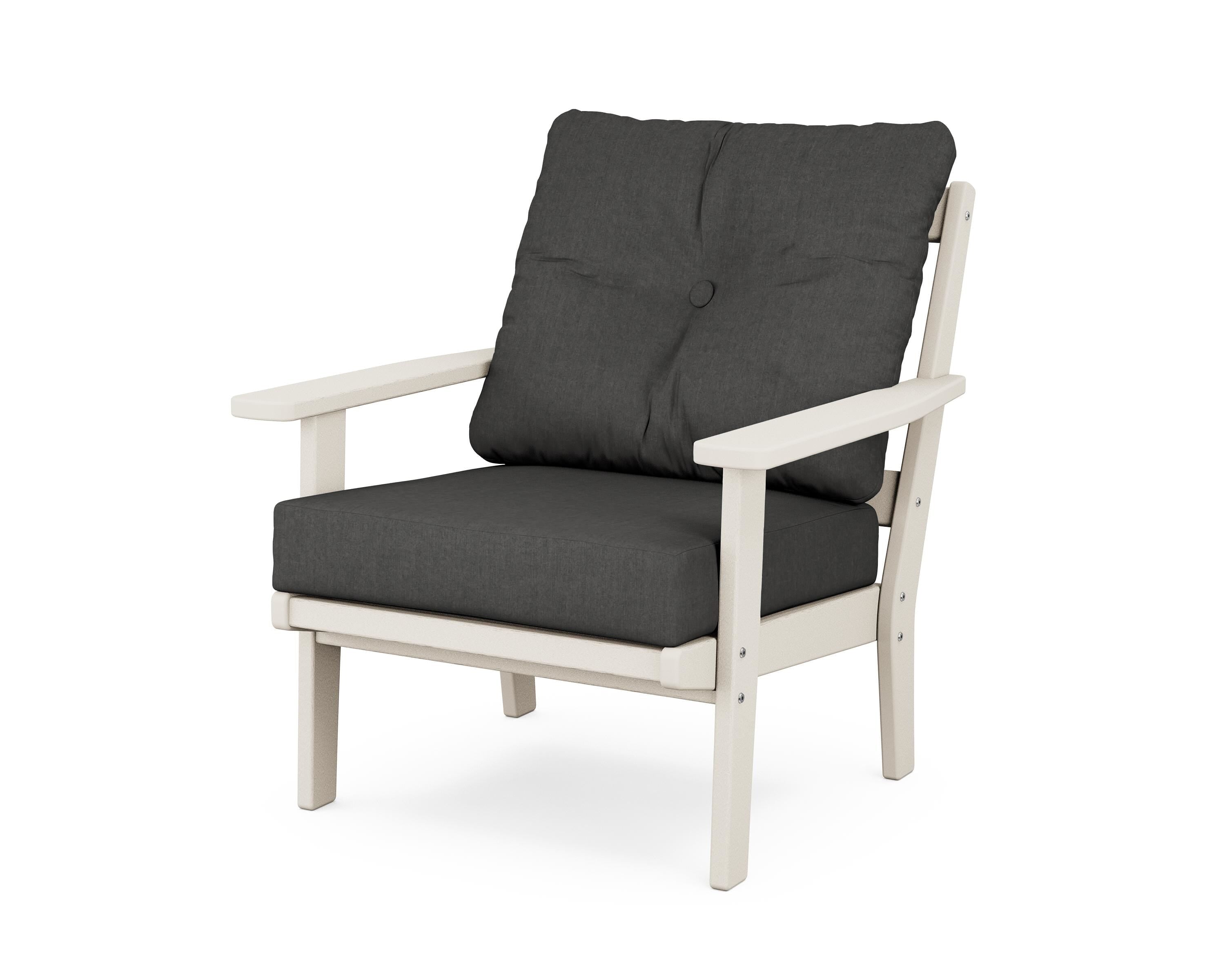 POLYWOOD® Oxford Deep Seating Chair in Sand / Spectrum Carbon