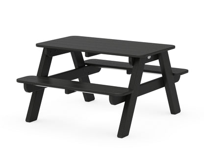 POLYWOOD® Kids Outdoor Picnic Table in Black