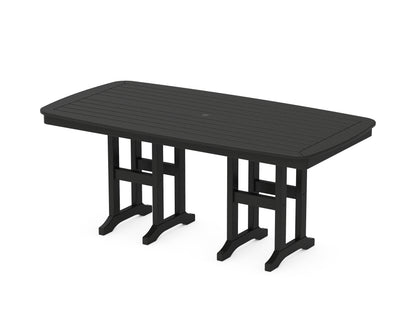 POLYWOOD® Nautical 37" x 72" Dining Table in Black