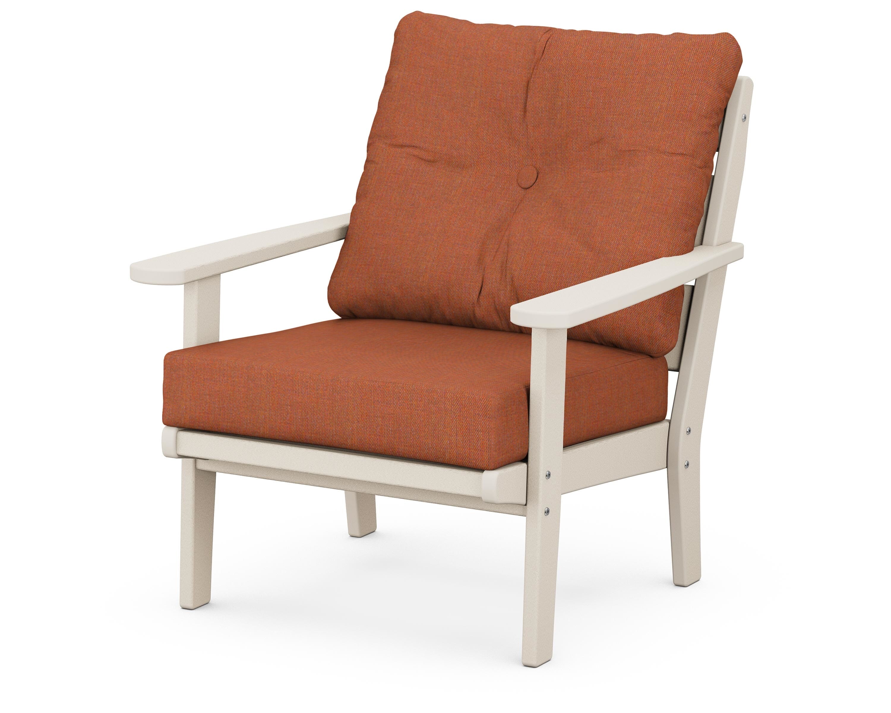 POLYWOOD® Lakeside Deep Seating Chair in Sand / Play Adobe