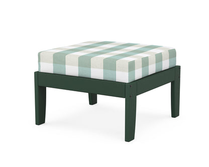 Unbranded Modular Ottoman - Classic in Green / Buffalo Plaid Glacier Spa