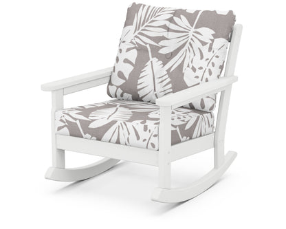 Vineyard Deep Seating Rocking Chair - White