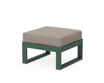 Unbranded Modular Ottoman - Modern in Green / Weathered Tweed